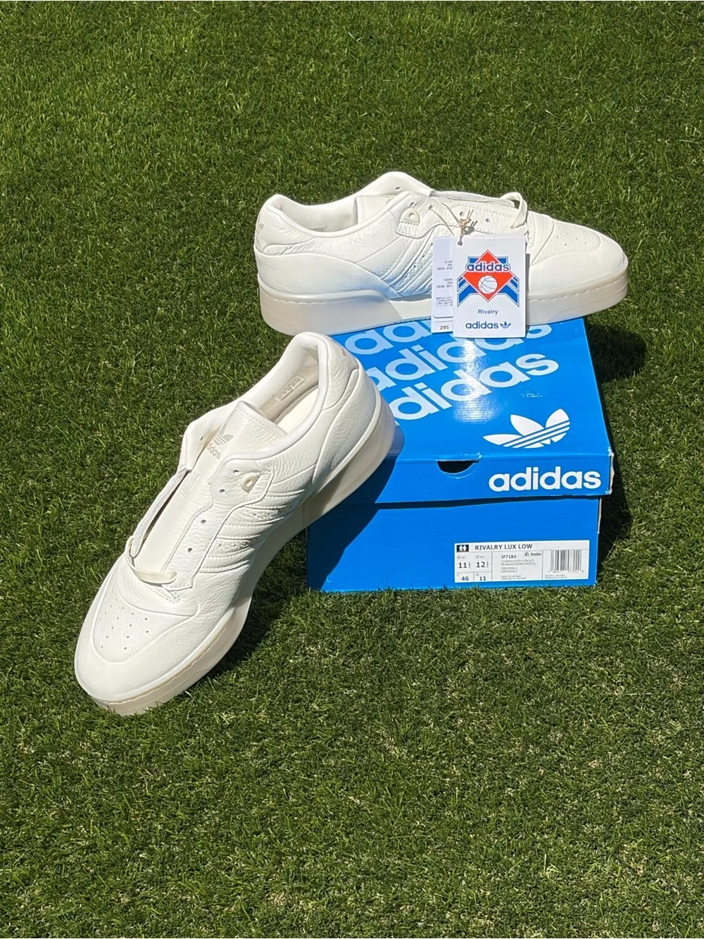 adidas Rivalry Lux Low Cloud White Ivory IF7184 Men's Size 11.5 New With Box
